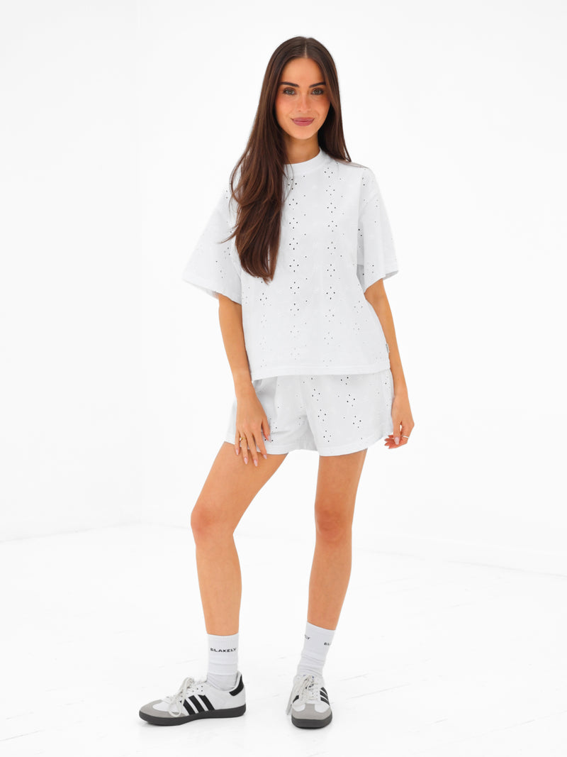 Amina Oversized T-Shirt - Blanche
