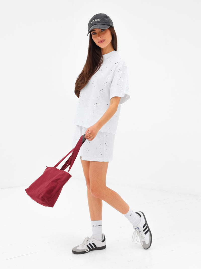 Amina Oversized T-Shirt - Blanche