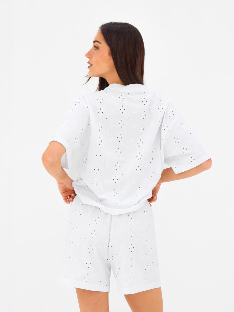 Amina Oversized T-Shirt - Blanche