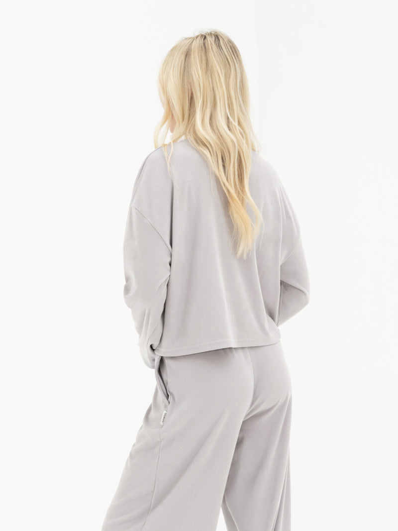 Alma Button Up Cardigan - Hellgrau