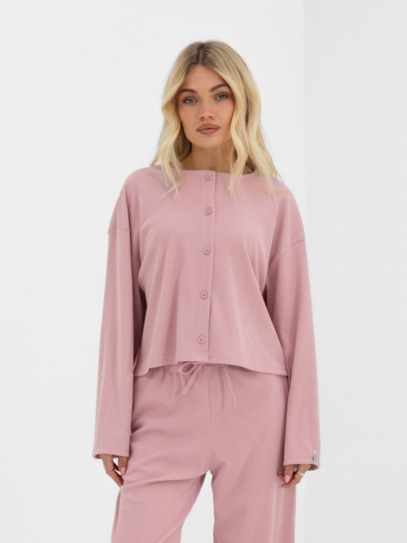 Alma Button Up Cardigan - Altrosa