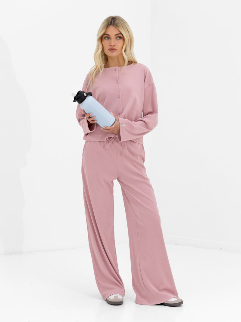 Alma Wide Leg Trousers - Altrosa