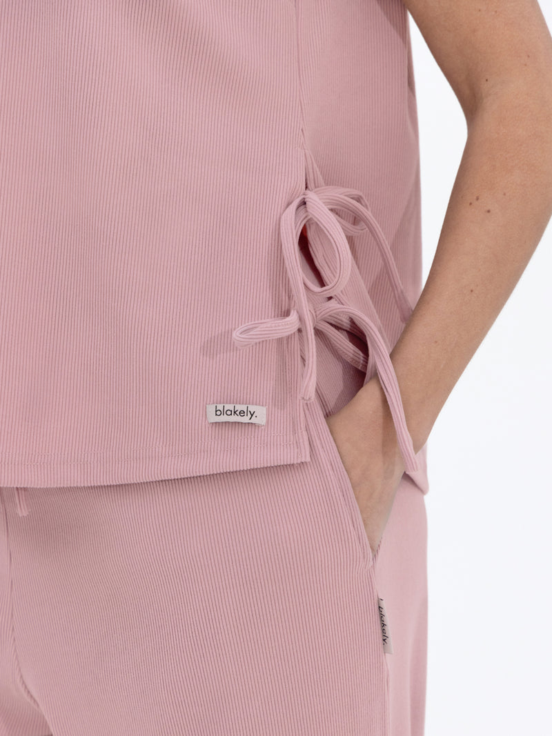 Alma Tie Up Vest - Altrosa