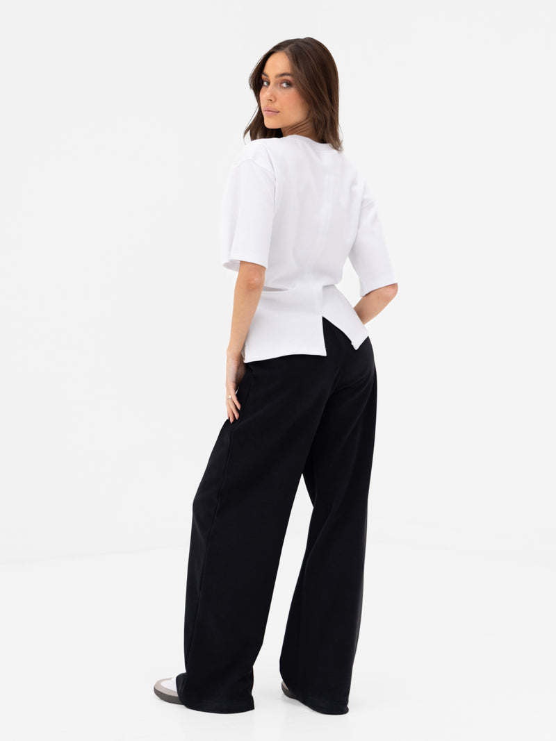 Emmy Cinched T-Shirt - Soft White