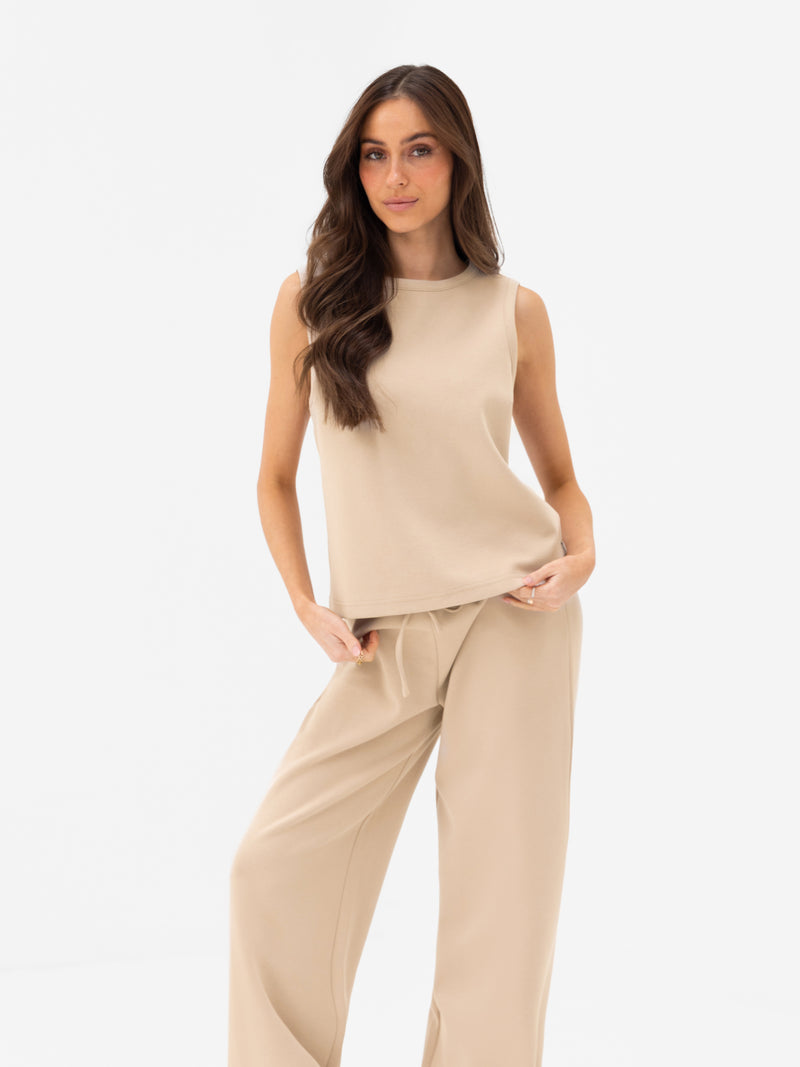 Emmy Button Up Vest - Lichtbruin