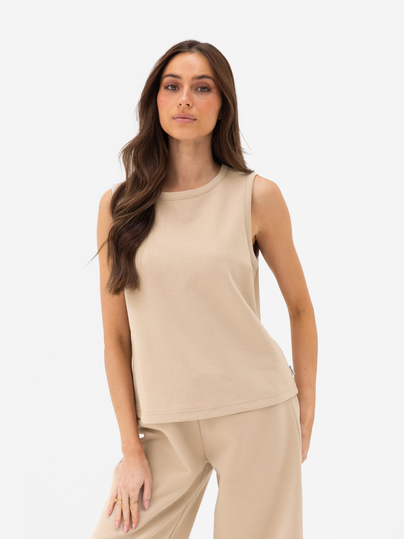 Emmy Button Up Vest - Lichtbruin