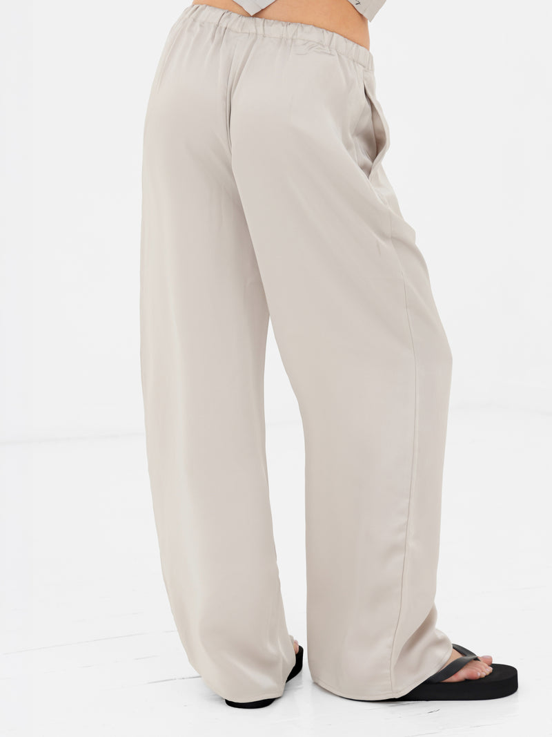 Thalia Satin Trousers - Champagner