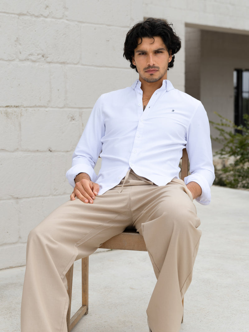 Jude Relaxed Linen Trousers - Bruin
