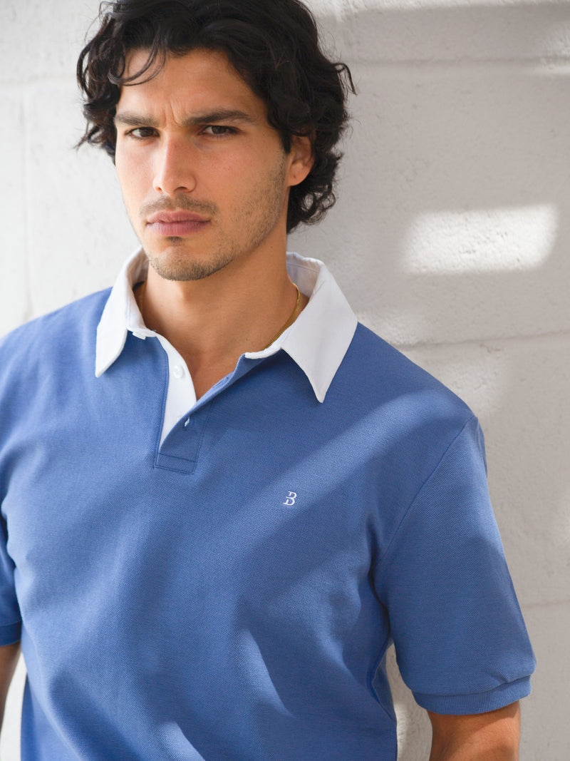 *NIET UITGEBRACHT* 4344 Herenpolo - Blauw