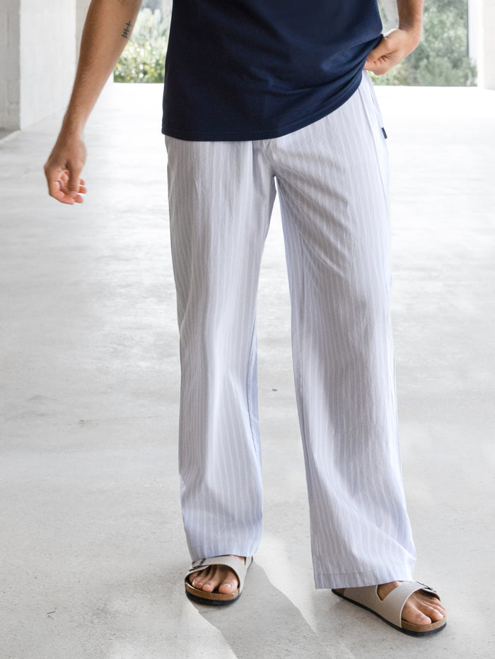 Jonah Relaxed Stripe Trousers - Grau