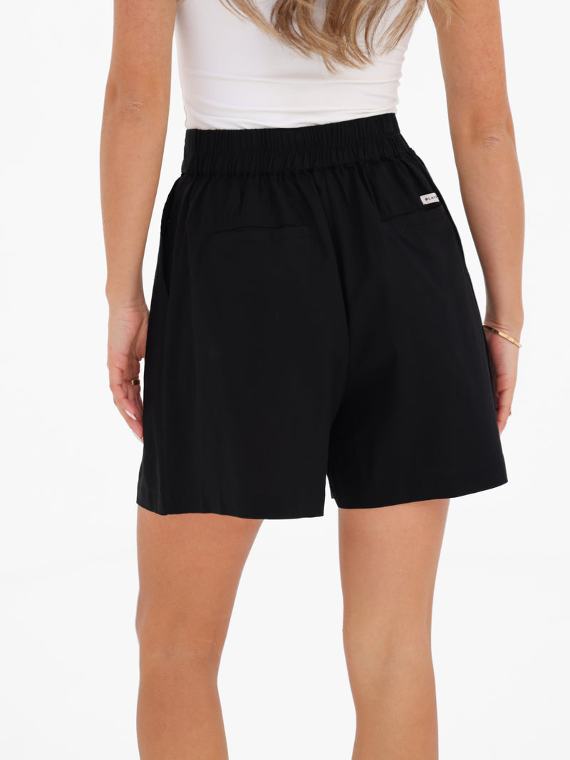 Alessia Linen Shorts - Schwarz