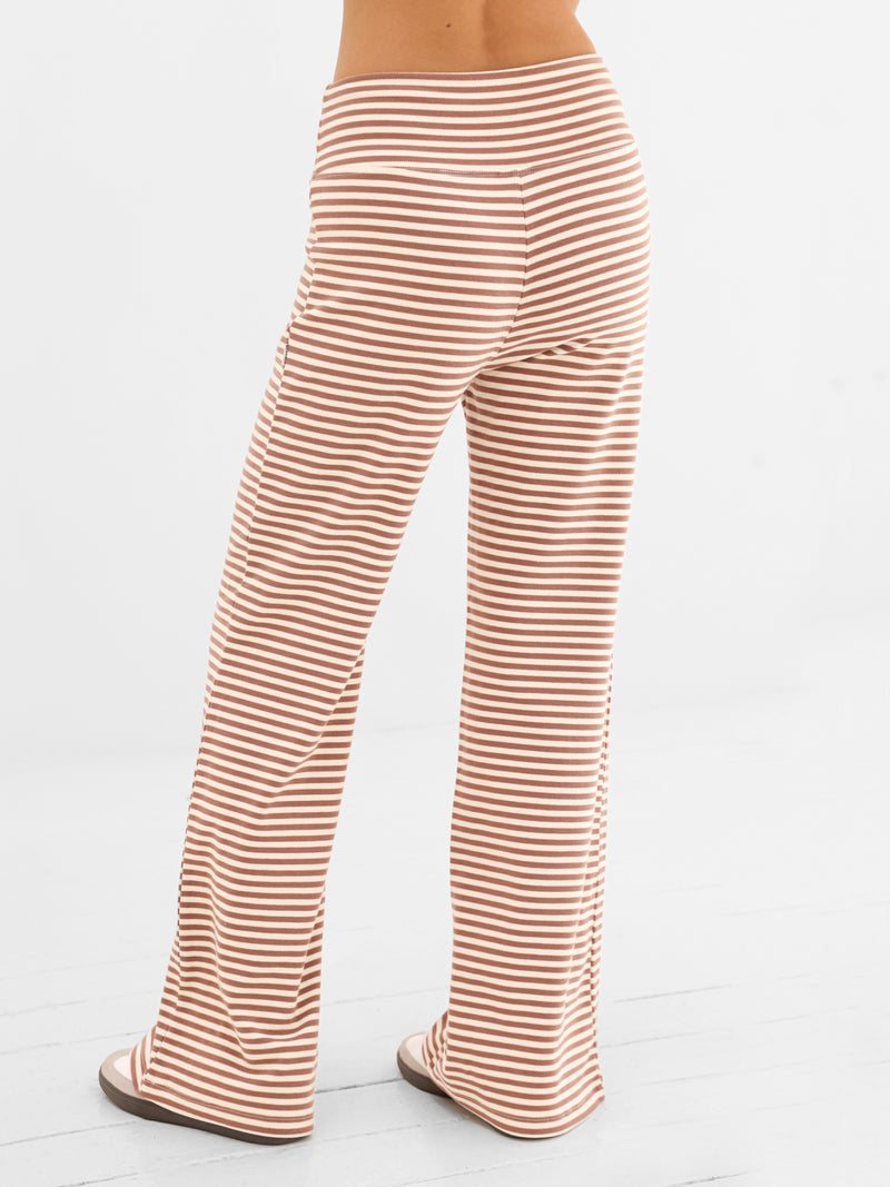 Siena Stripe Trousers - Brauner Streifen