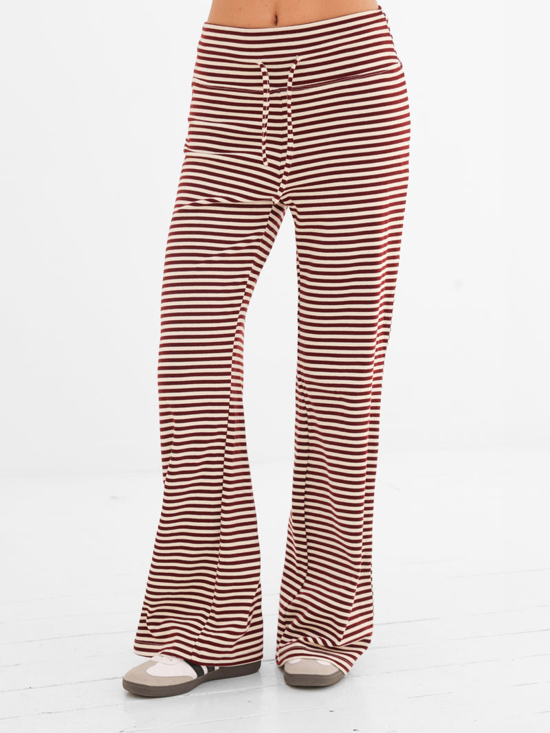 Siena Stripe Trousers - Red Stripe