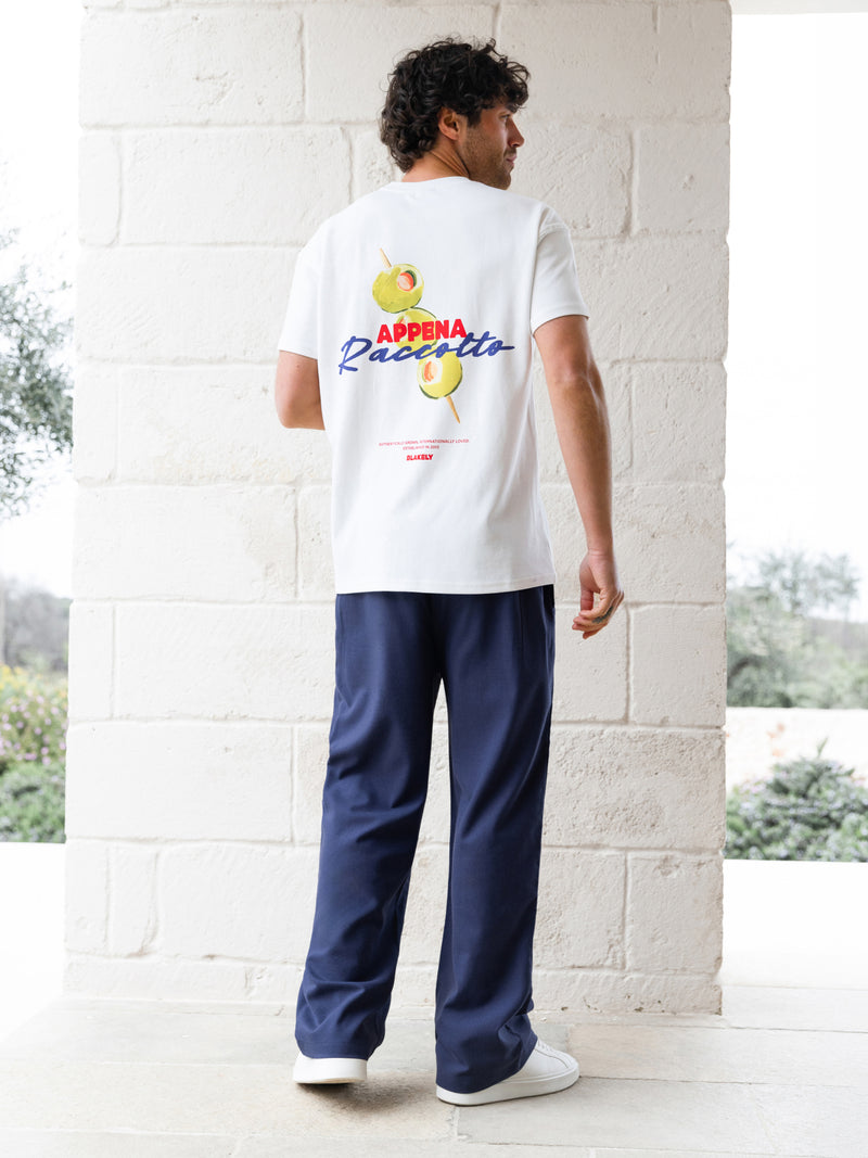 *UNRELEASED* 4469 Vlaslinnen herenbroek - Marineblauw
