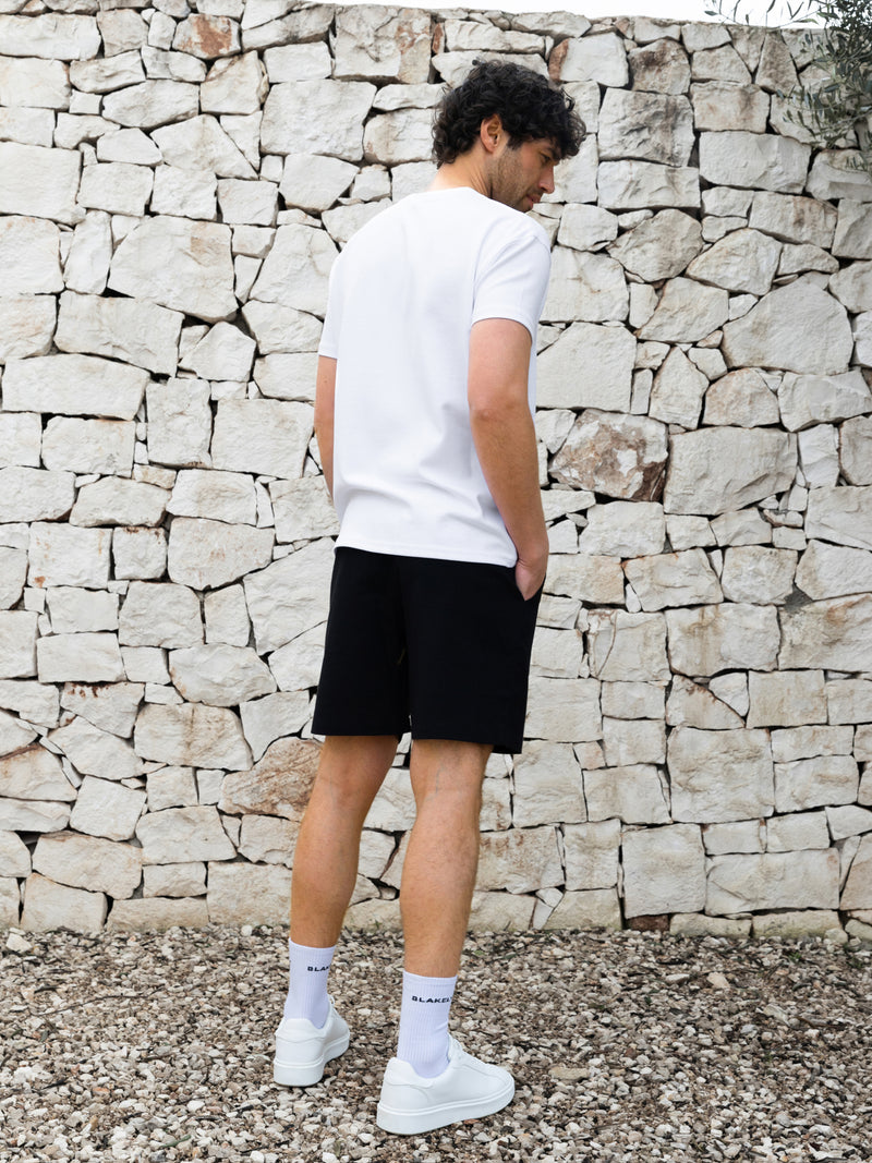 *NIET UITGEBRACHT* 4469S Heren linnen shorts - Zwart