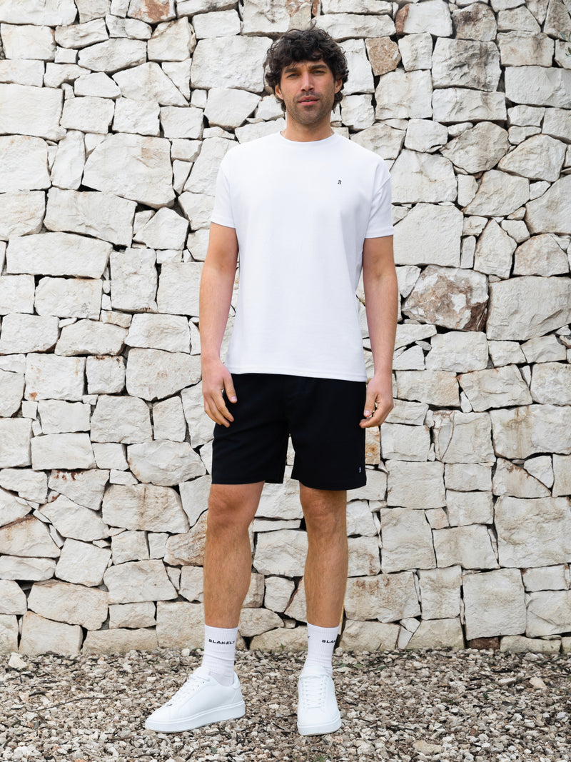*NIET UITGEBRACHT* 4469S Heren linnen shorts - Zwart
