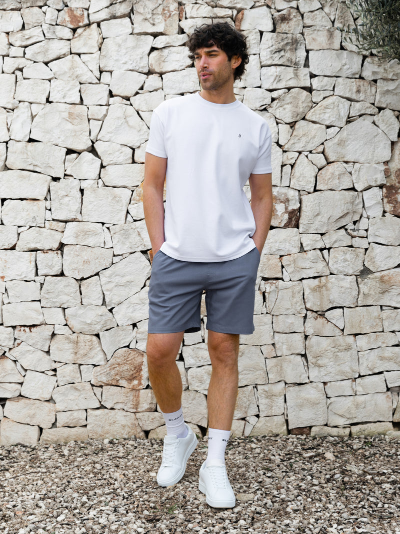 *NIET UITGEBRACHT* 4469S Linnen herenshorts - Blauw