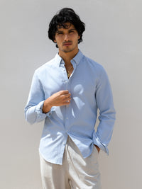 Conrad Long Sleeve Stripe Shirt - Marine