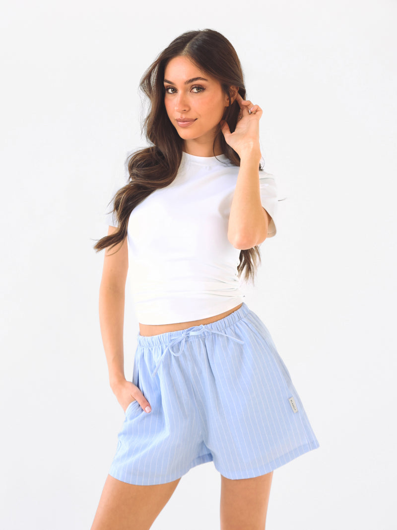 Summer Stripe Shorts - Blauer Streifen