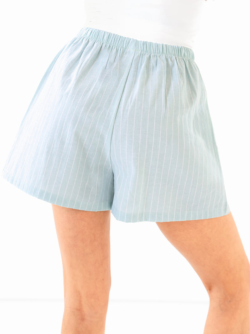 Summer Stripe Shorts - Grüner Streifen