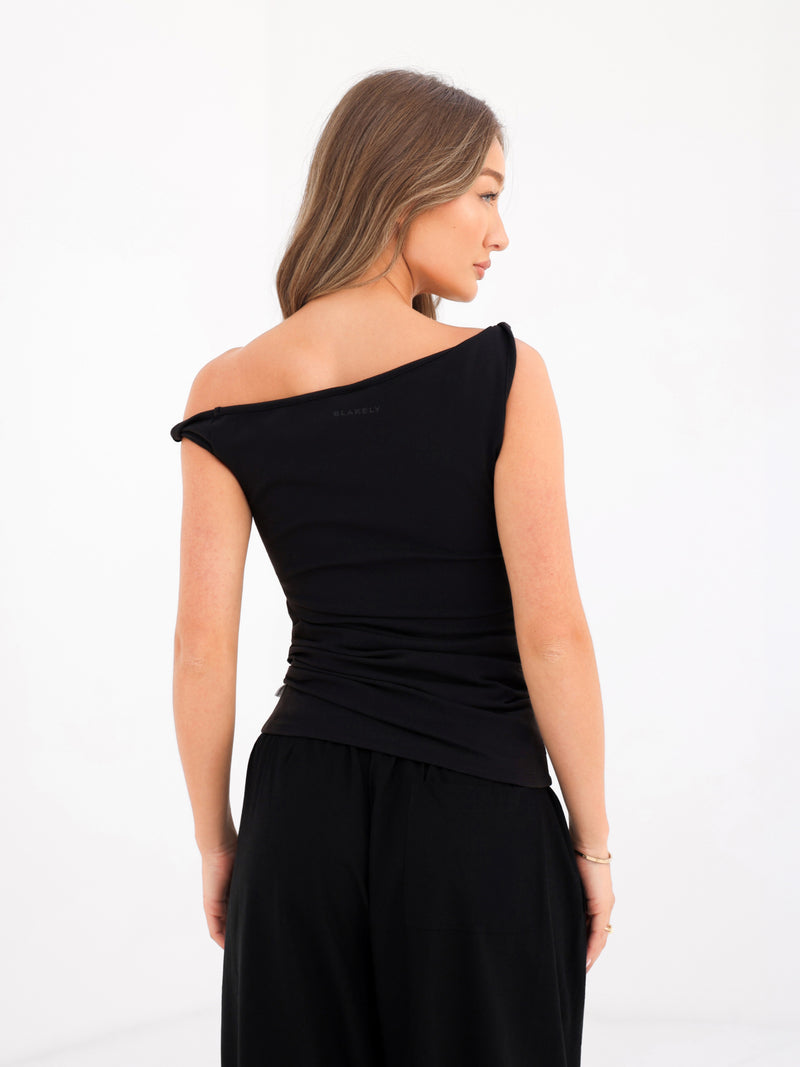Solea Twist Top - Schwarz