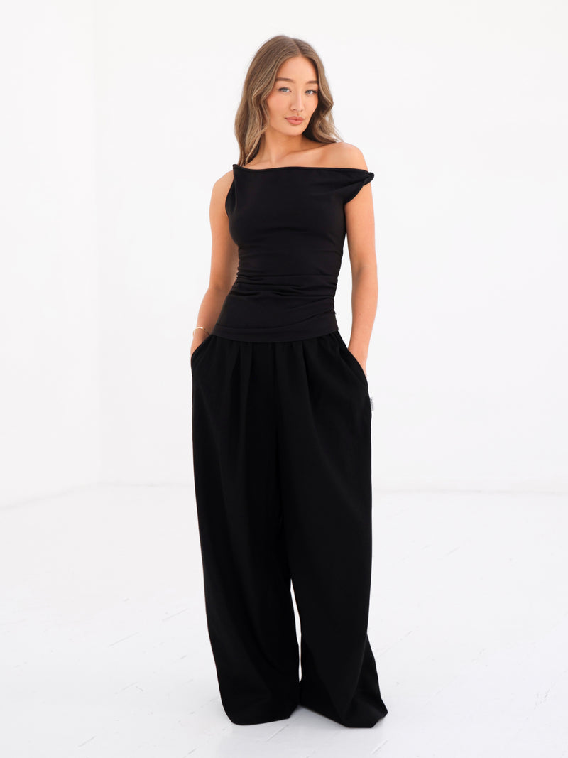 Solea Twist Top - Schwarz