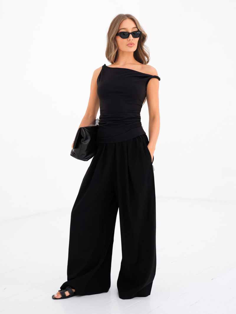Solea Twist Top - Schwarz