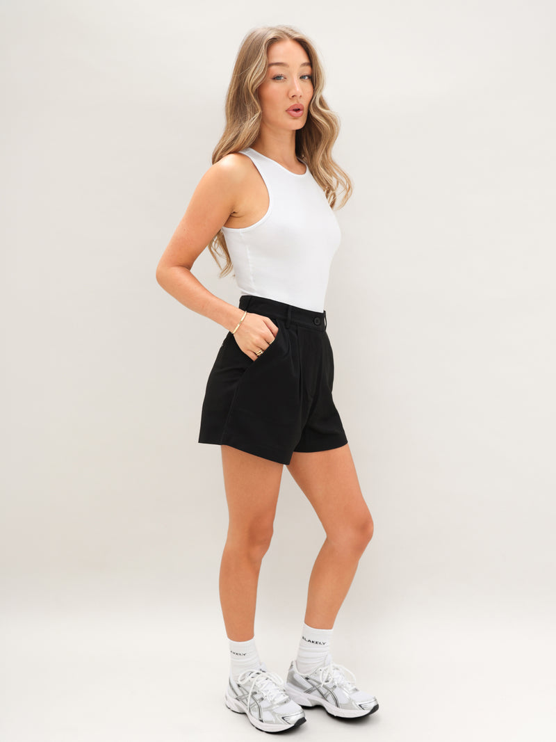 Blakely Basic Tailored Shorts - Black