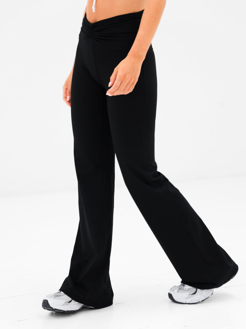 Ultimate Ruched Flares - Schwarz