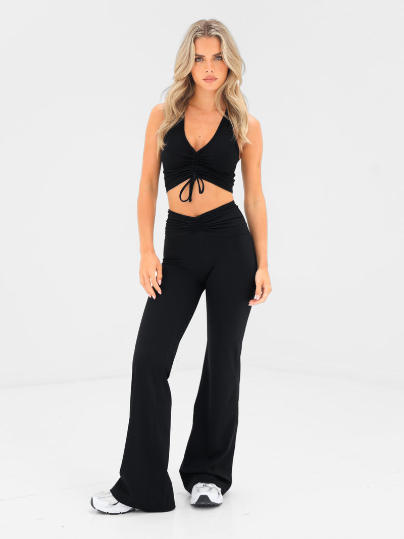 Ultimate Ruched Flares - Schwarz