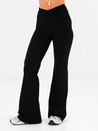 Ultimate Ruched Flares - Schwarz