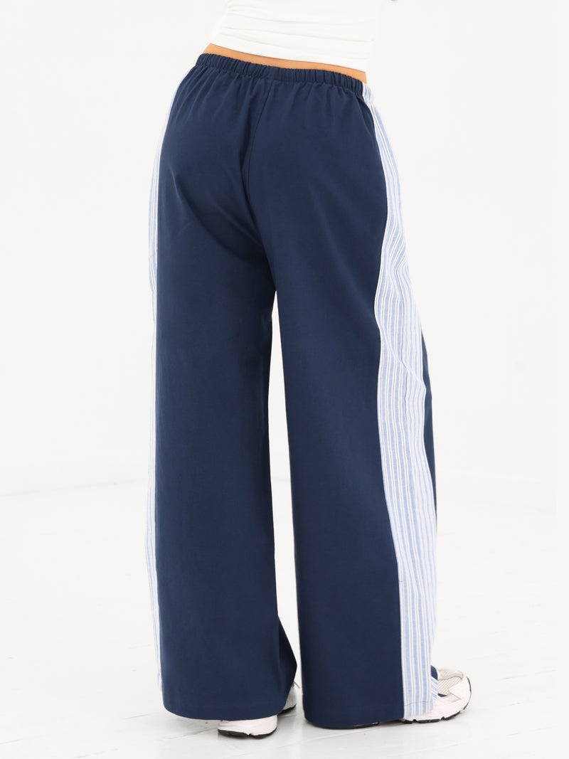 Sammy Stripe Trousers - Navy