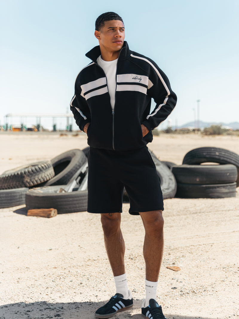 Milo Full Zip Jumper - Black