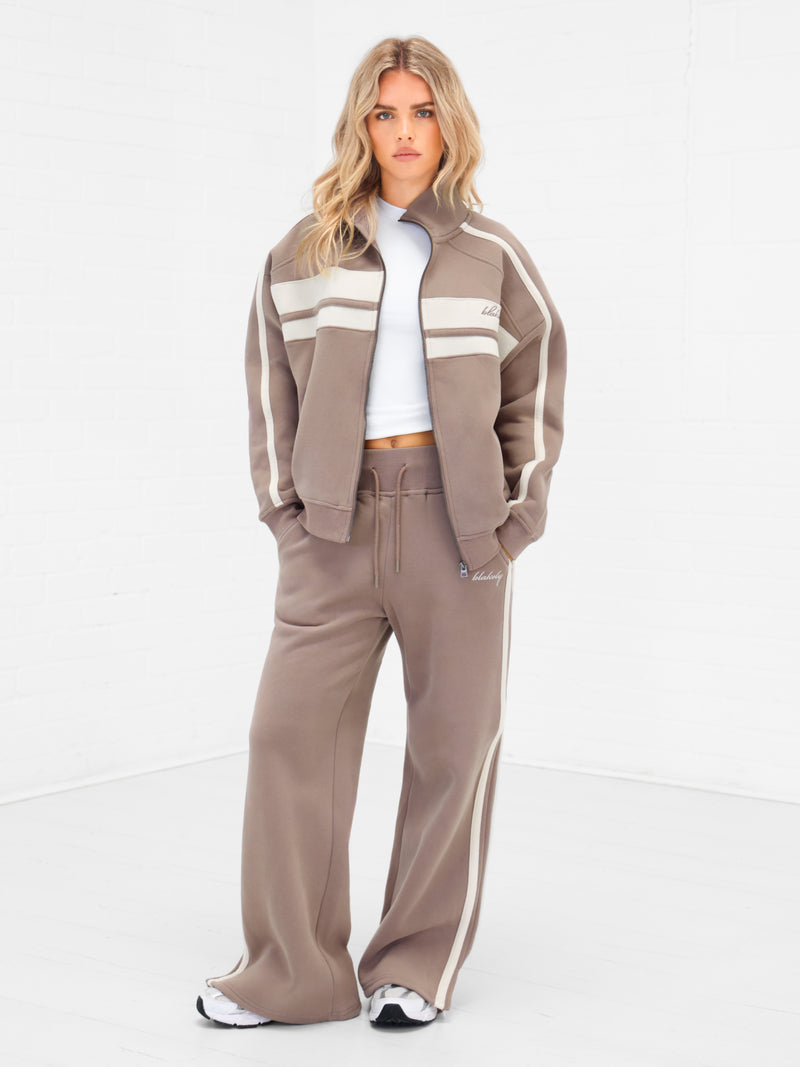 Yasmin Full Zip Jumper - Sanftes Braun
