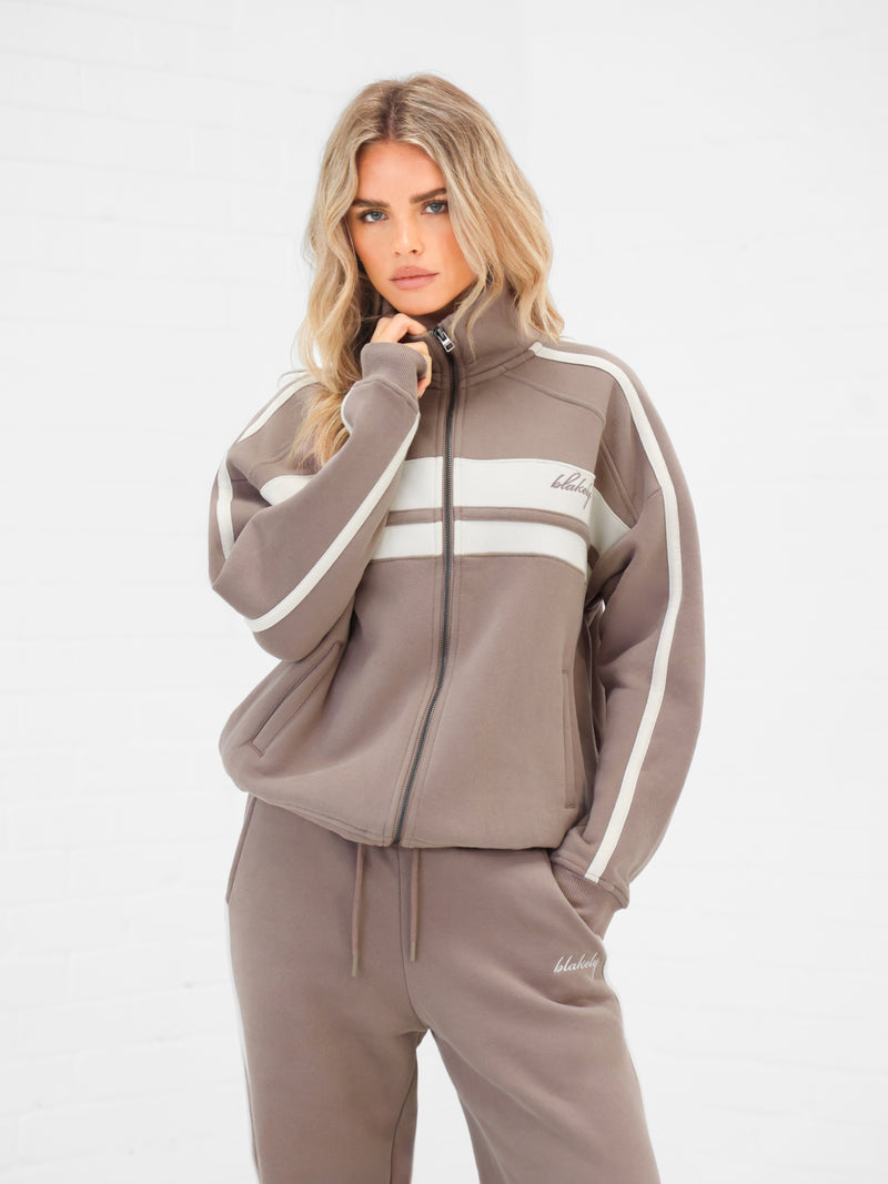 Yasmin Full Zip Jumper - Sanftes Braun