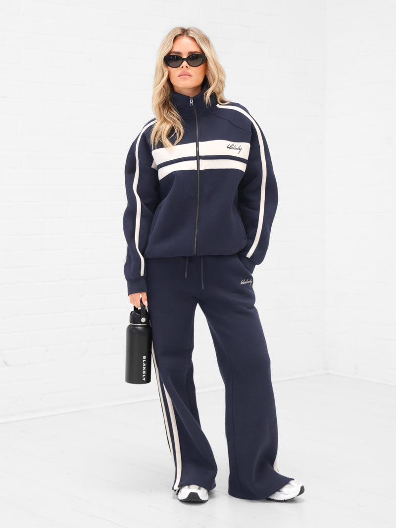 Yasmin Full Zip Jumper - Echte Marine