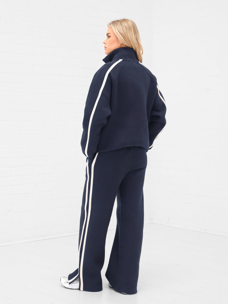Yasmin Full Zip Jumper - Echte Marine