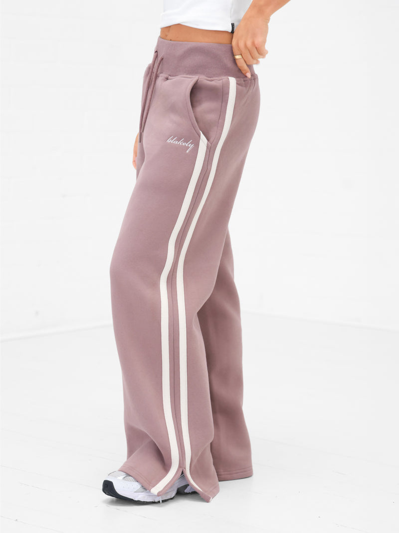 Yasmin Wide Leg Sweatpants - Staubiges Rosa