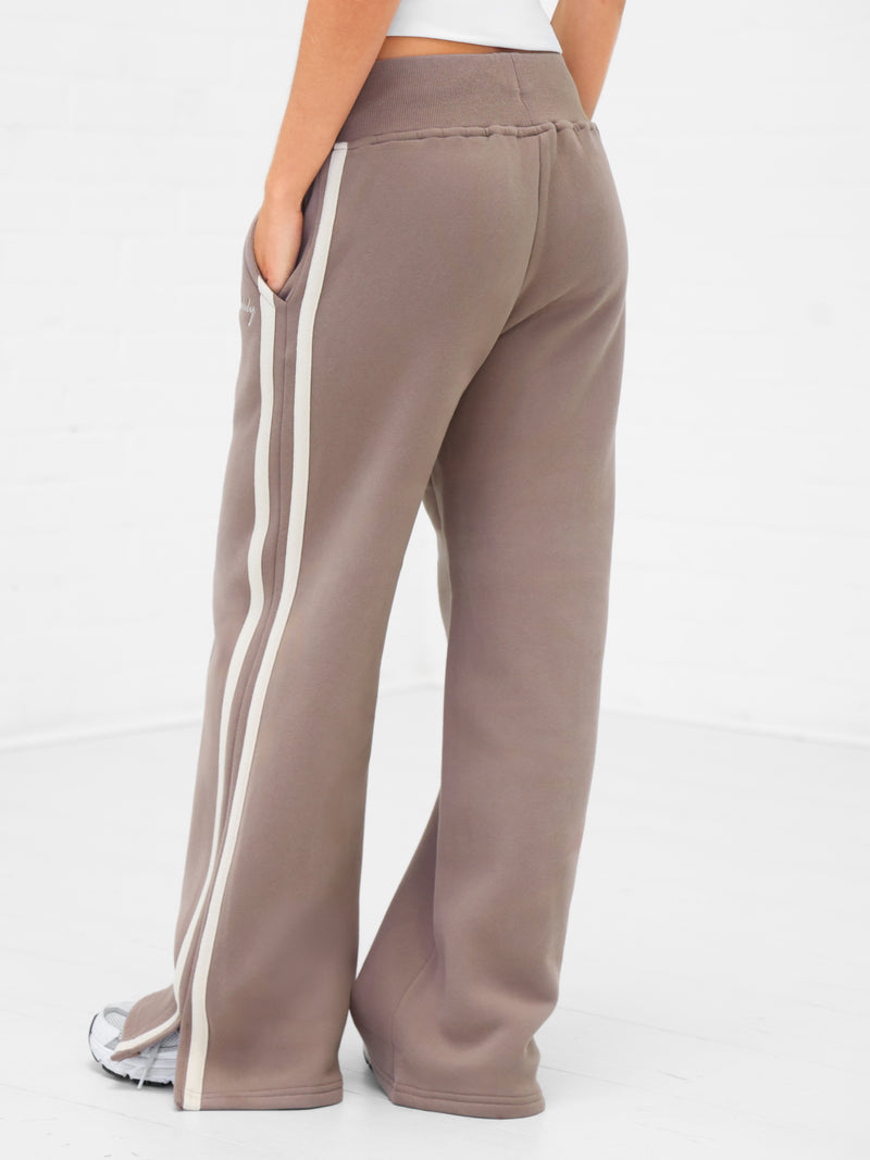 Yasmin Wide Leg Sweatpants - Sanftes Braun