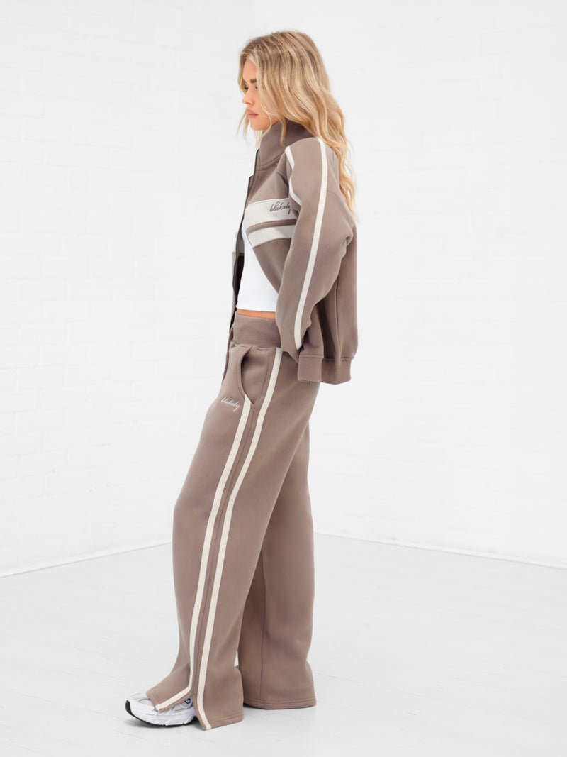Yasmin Wide Leg Sweatpants - Sanftes Braun