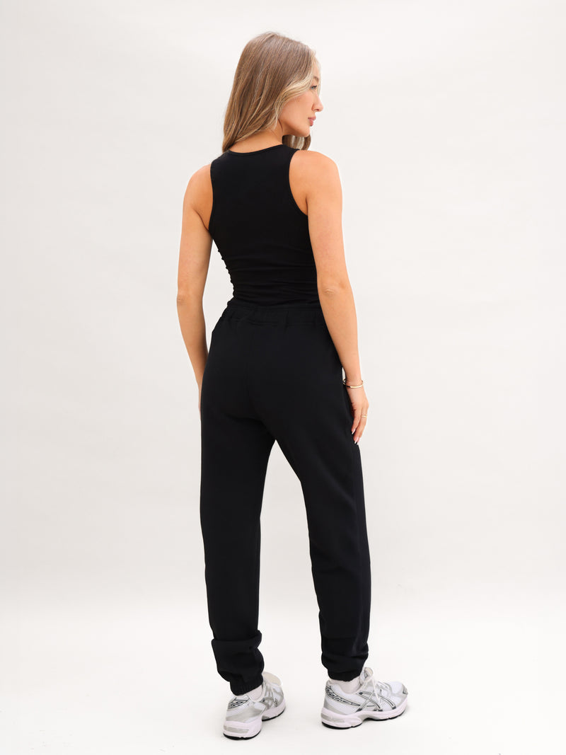 Blakely Basic Racerback Bodysuit - Black