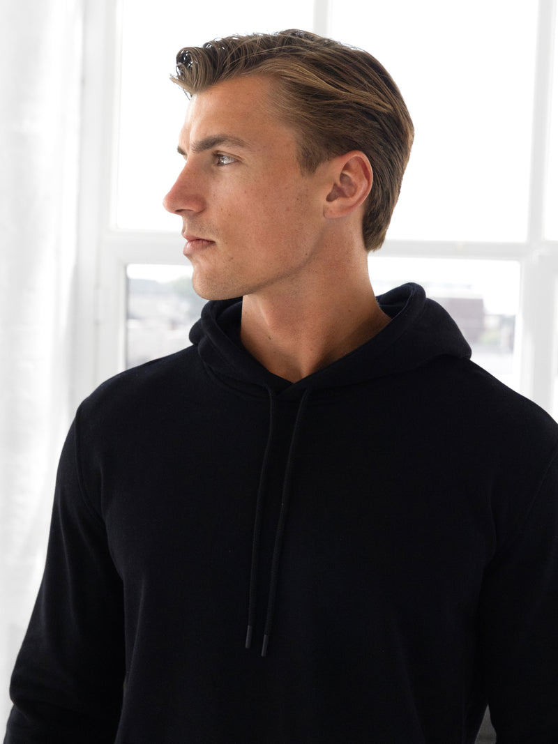 Blakely Basic Fitted Hoodie - Black