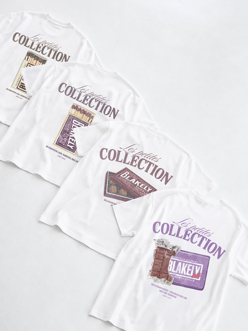 Mylo Matchbox Print Relaxed T-Shirt - Weiß & Lila