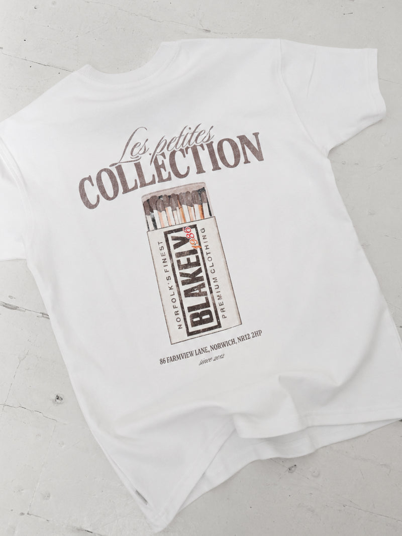 Mylo Matchbox Print Relaxed T-Shirt - Weiß & Braun