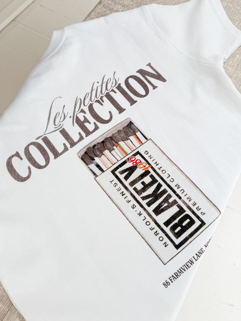 Mylo Matchbox Print Relaxed T-Shirt - Weiß & Braun