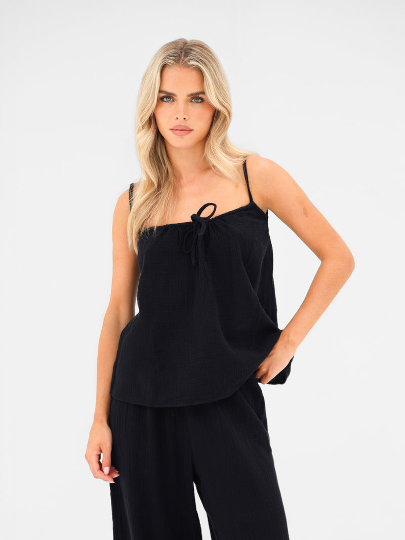 Mila Cami Top - Zwart