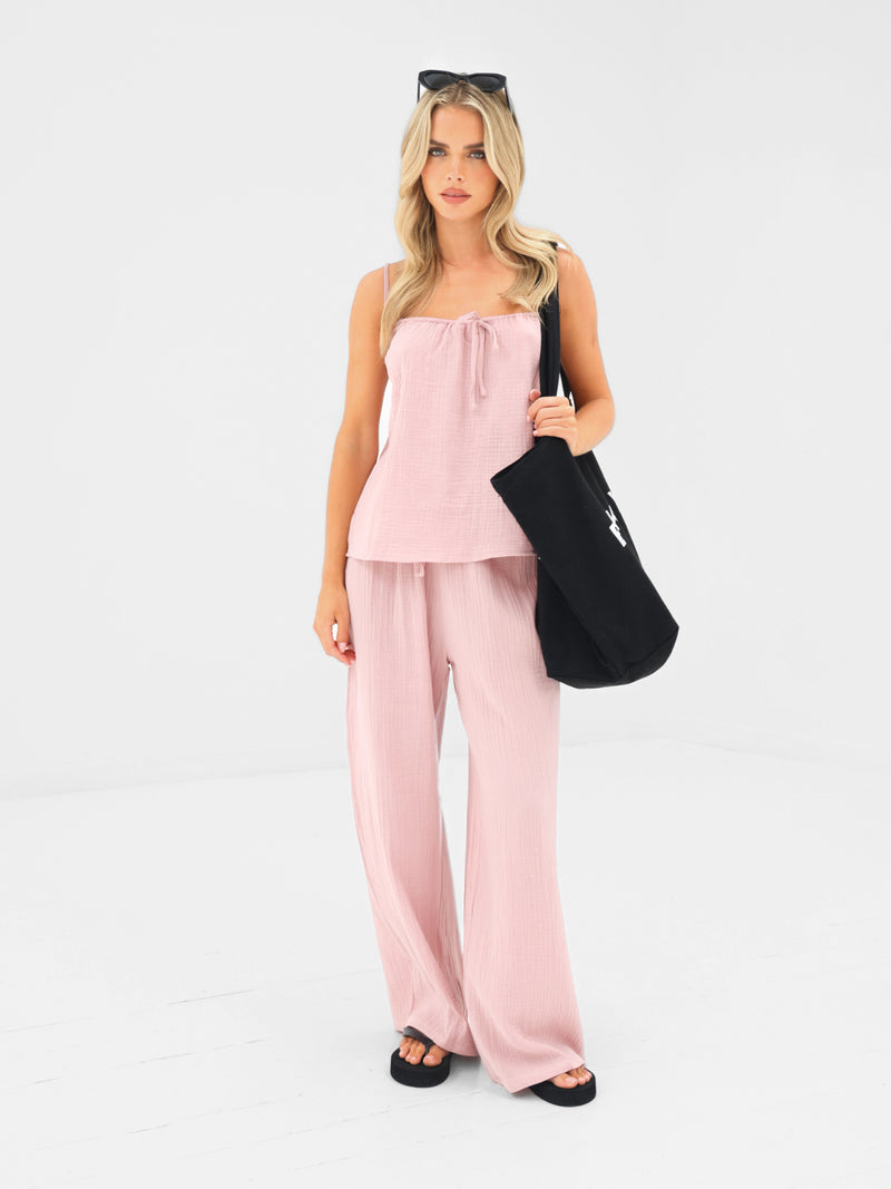 Mila Cami Top - Lichtroze