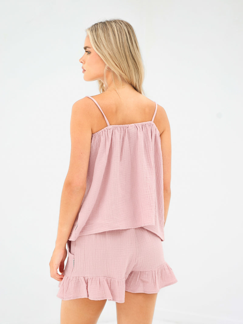 Mila Cami Top - Lichtroze