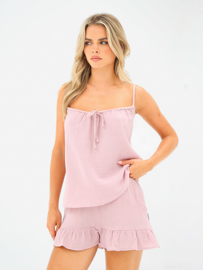 Mila Cami Top - Lichtroze