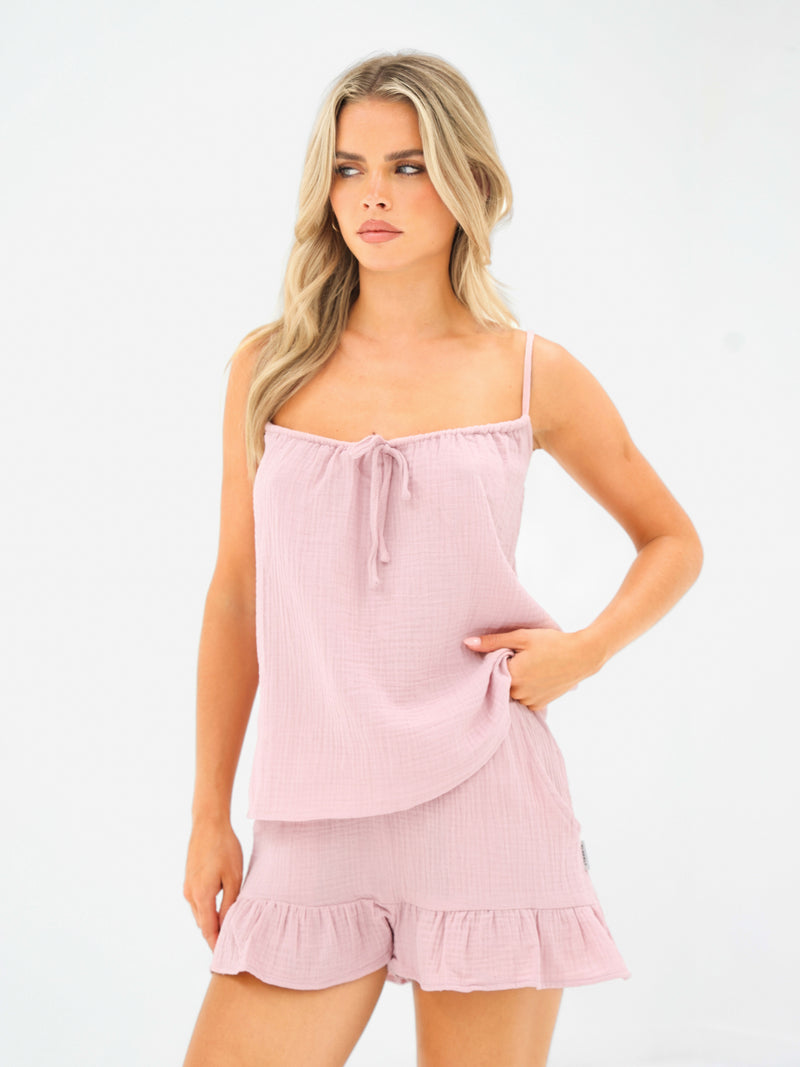 Mila Cami Top - Lichtroze